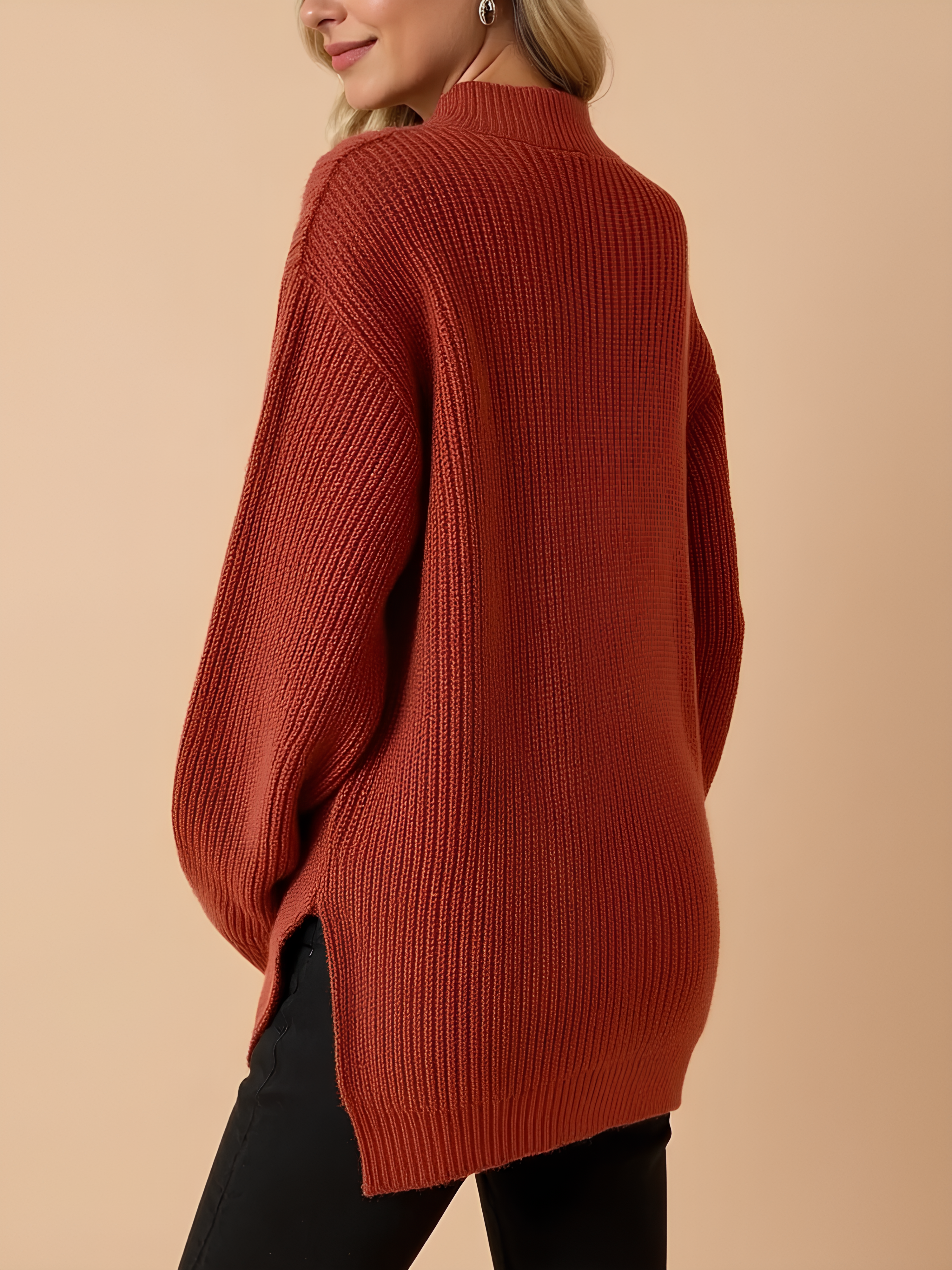 Classic Zip Front Maternity Jumper