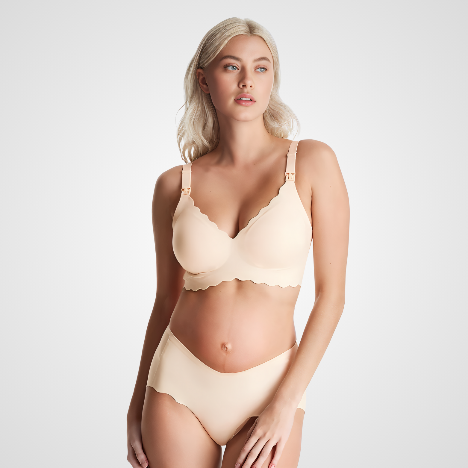Seamless Floral Push up Nursing Bra