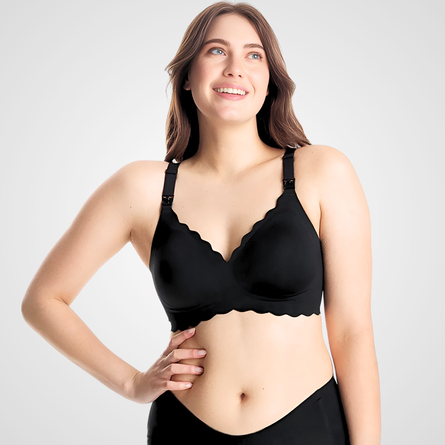 Seamless Floral Push up Nursing Bra