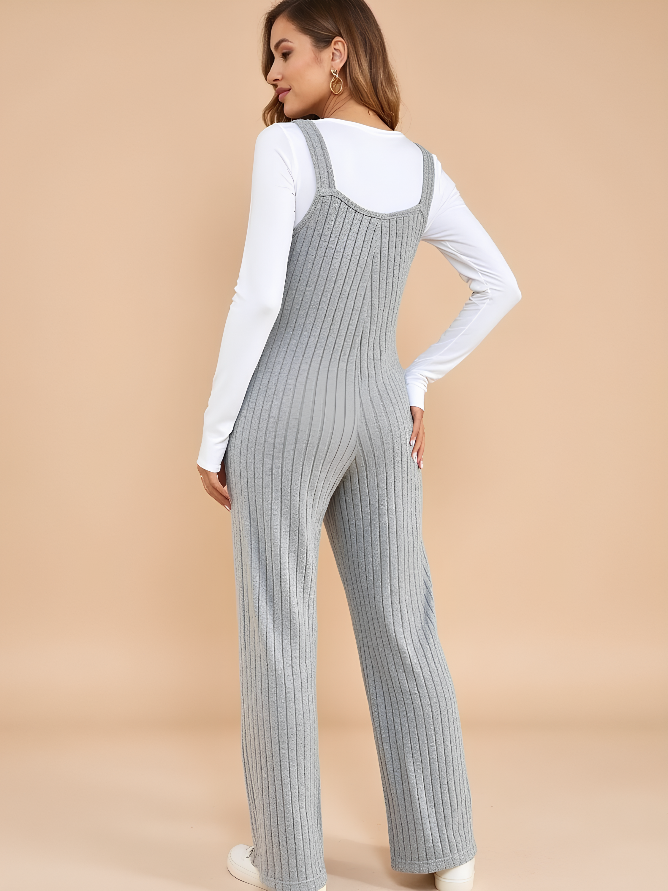 Comfy Ribbed Maternity Jumpsuit