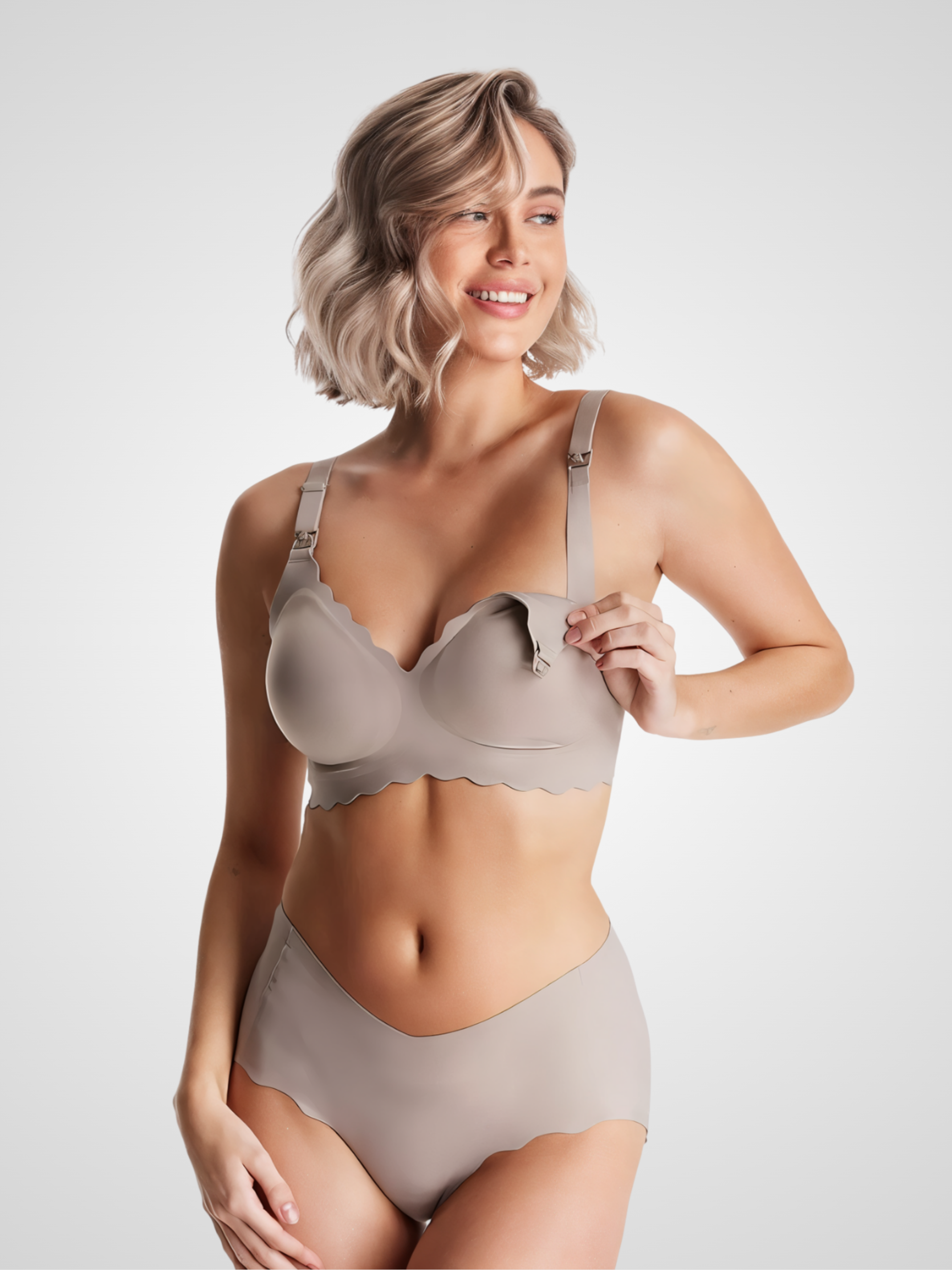 Seamless Floral Push up Nursing Bra