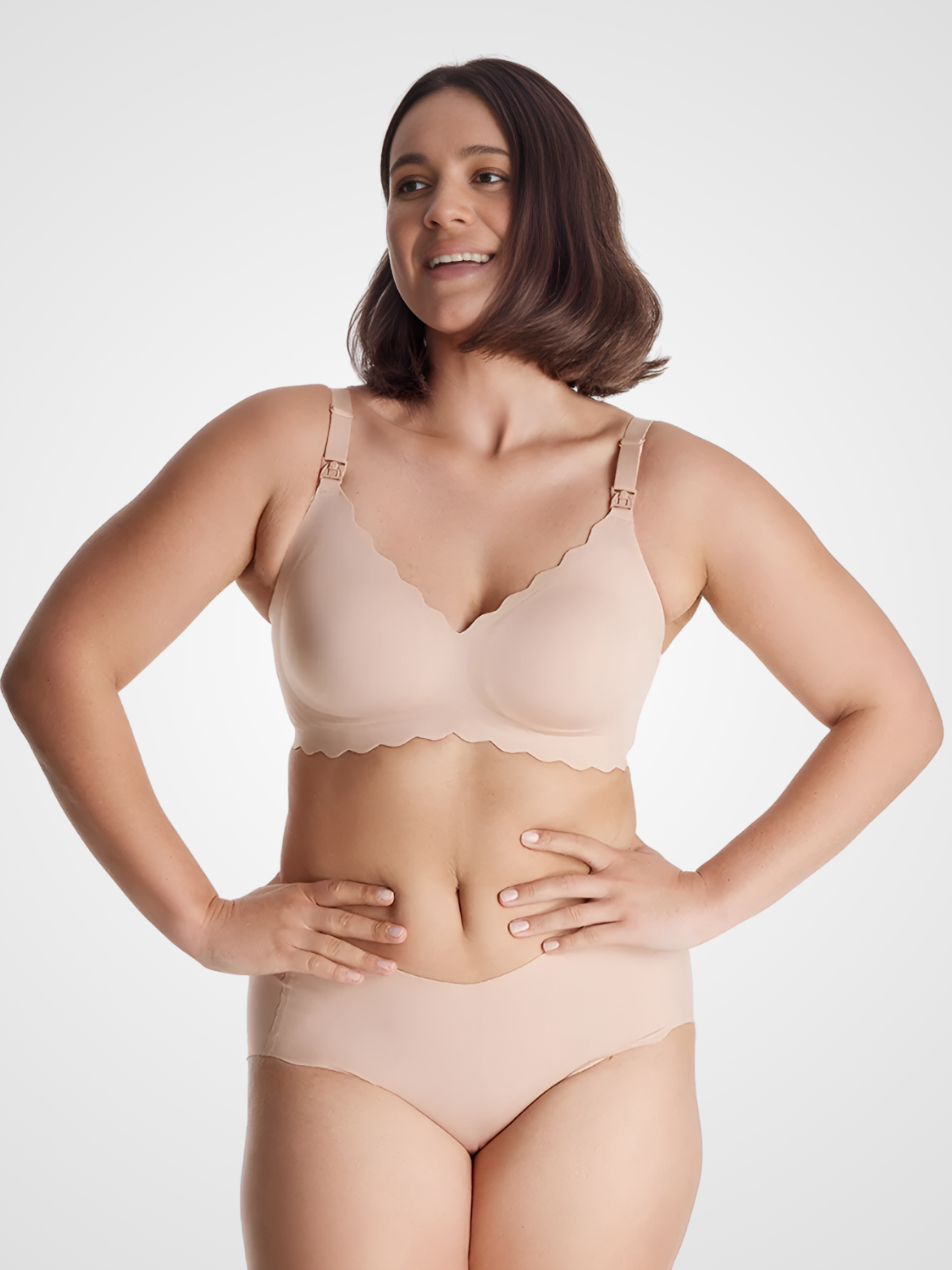 Seamless Floral Push up Nursing Bra